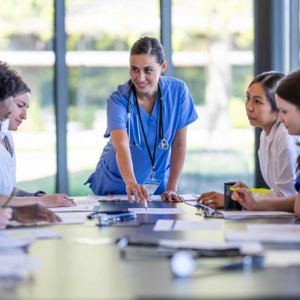 nurses in class