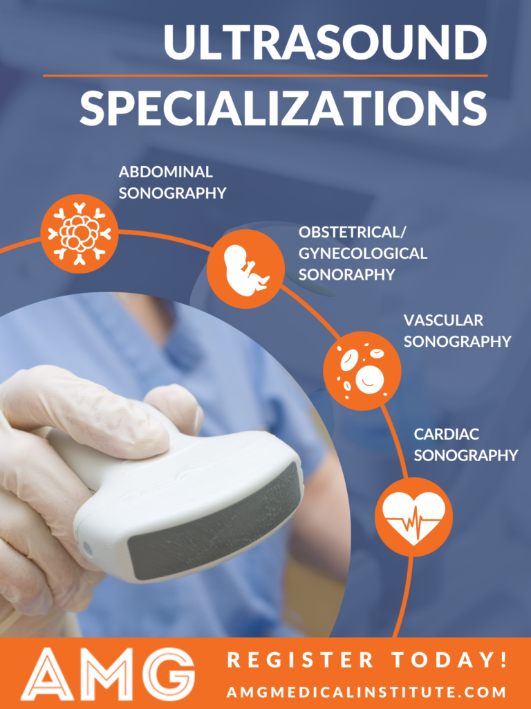 Graphic illustrating different ultrasound specializations