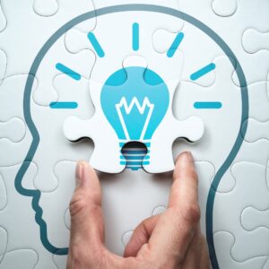 Puzzle piece graphic symbolizing strategic thinking