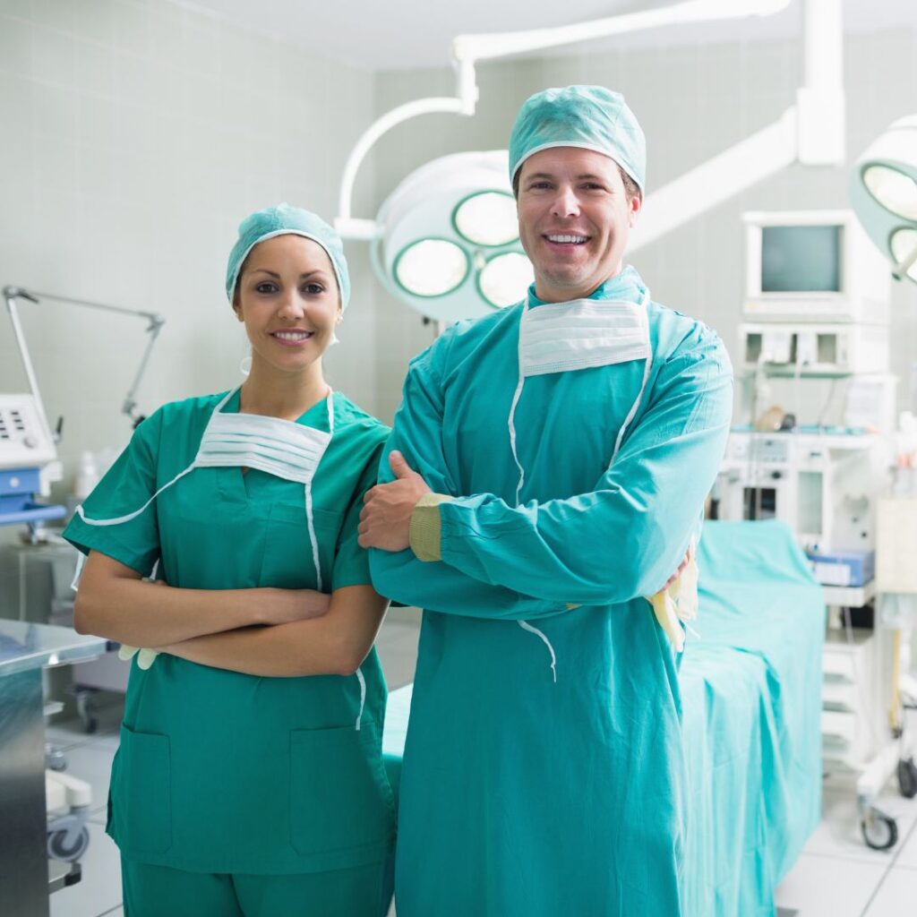 surgeon techs smiling